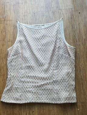 Champagne Mesh Tank